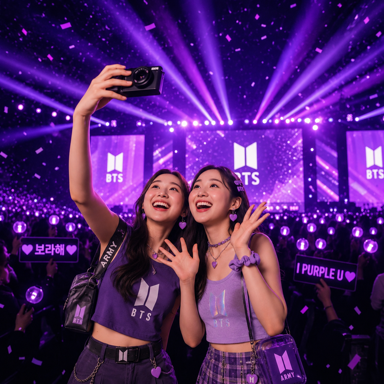 Create purple photo moments
